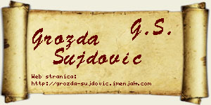 Grozda Šujdović vizit kartica